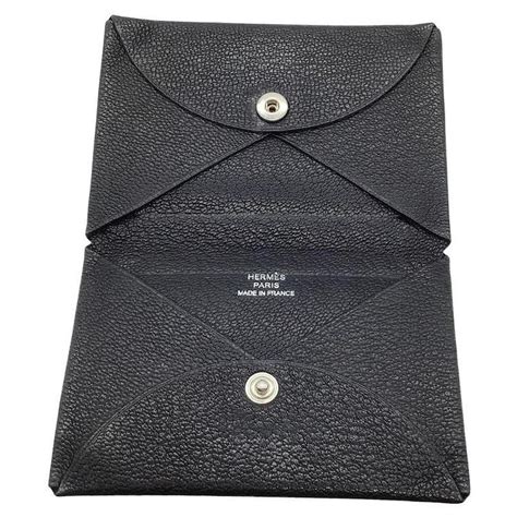 card case leather hermes|hermes calvi card case.